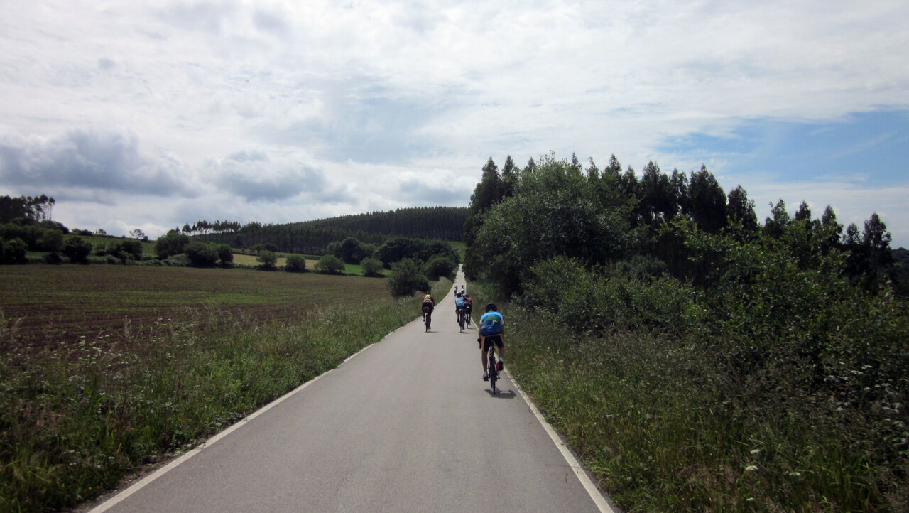 A picture of our group, me included, taken from far behind