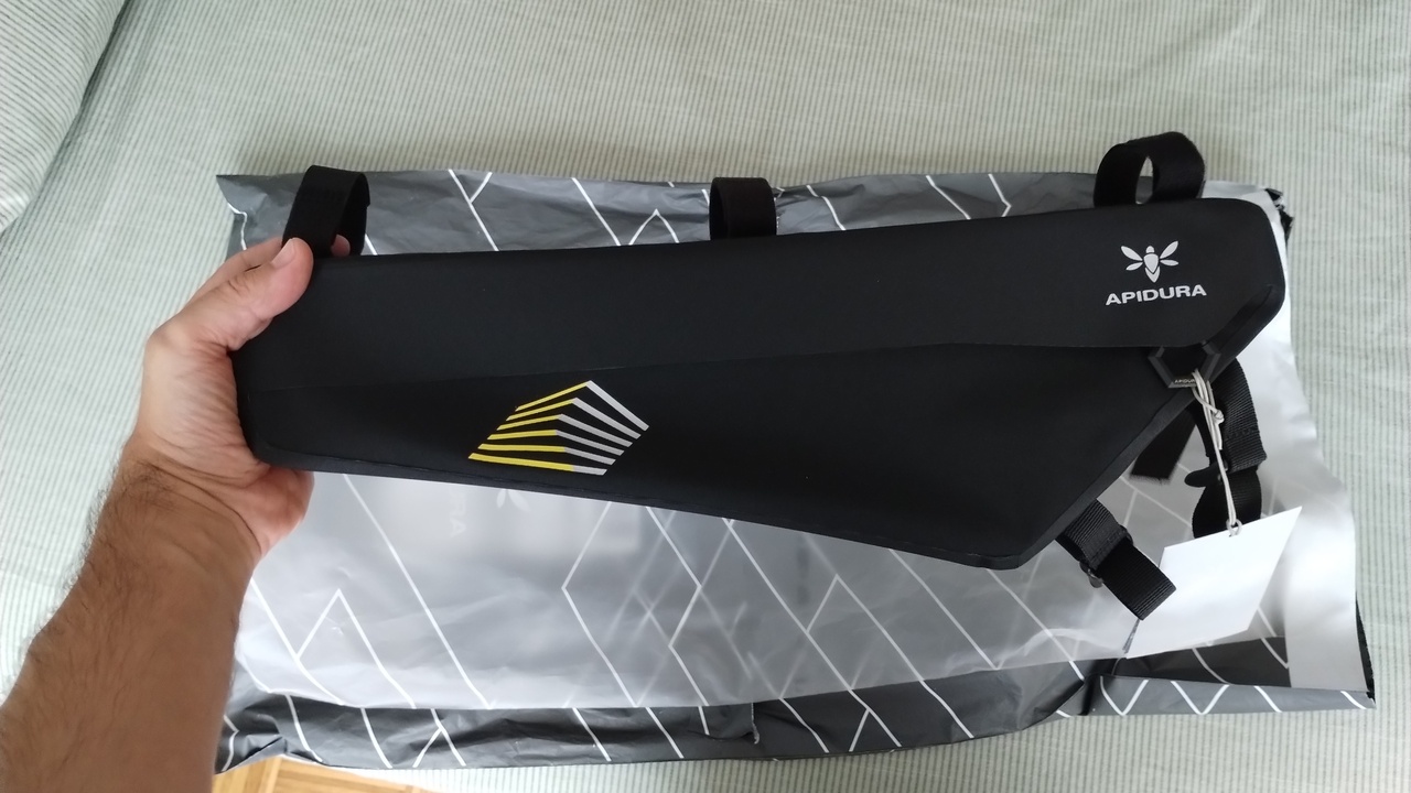 The racing frame pack, as removed for the first time from its packaging