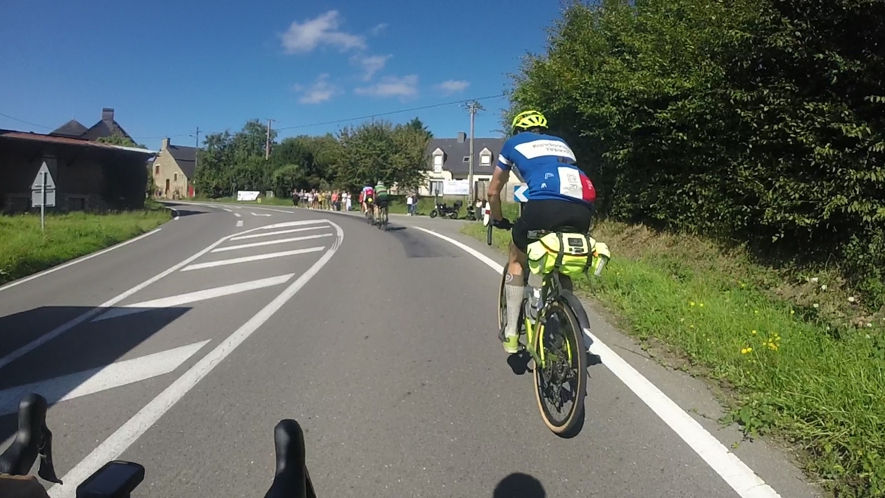 Riding behind a guy from Finland, on a longer queue of randonneurs