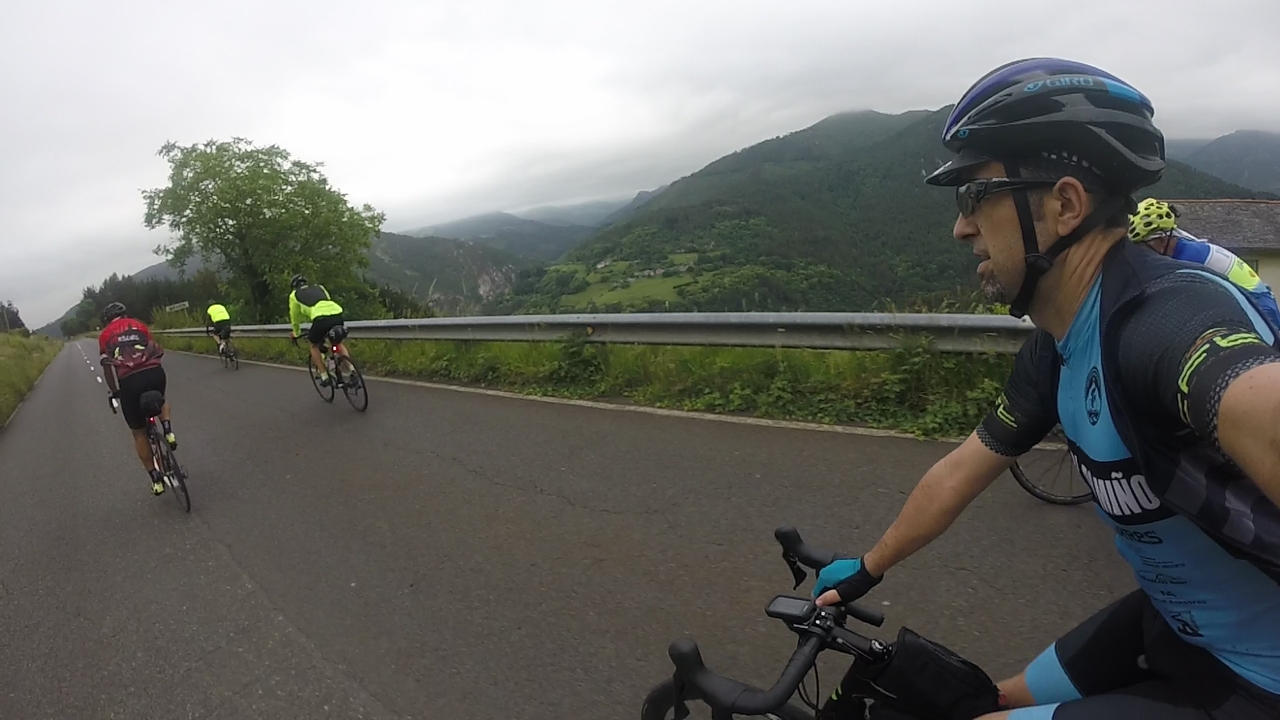 Me, chasing the Mesoiros all the way down to Navia