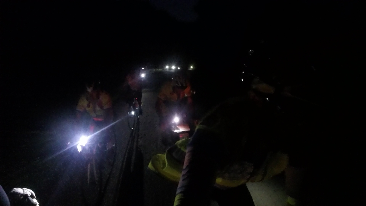 Head lights following me through the darkness of the first night