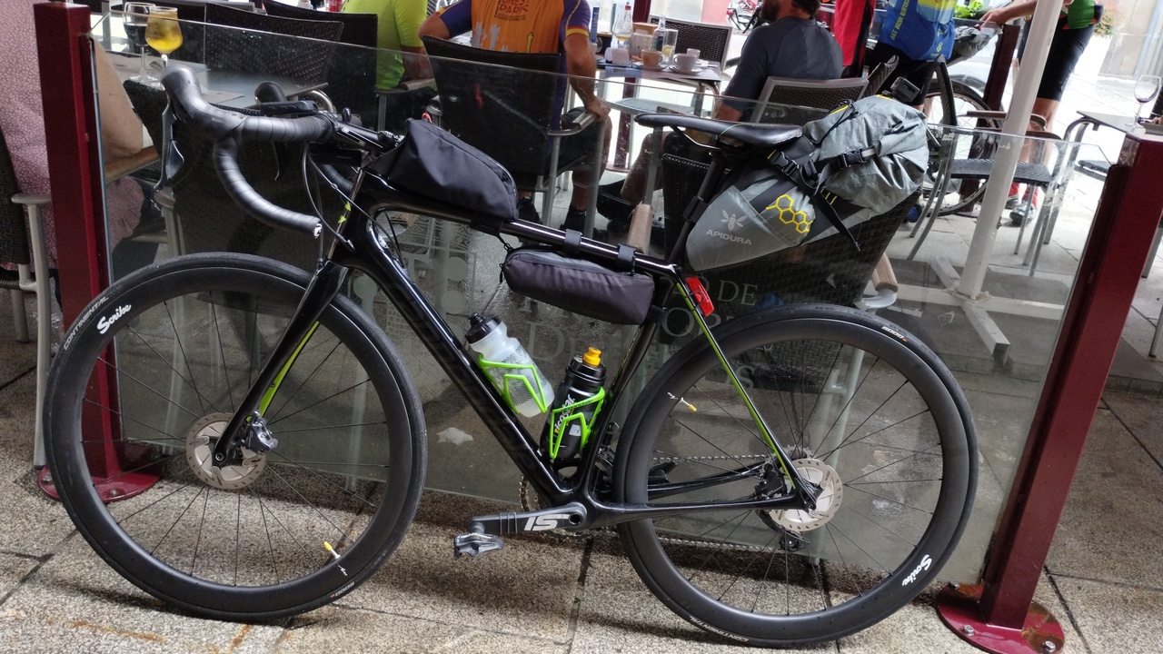 A pic of the synapse during the brevet, as I didn't take any pictures of the full setup at home