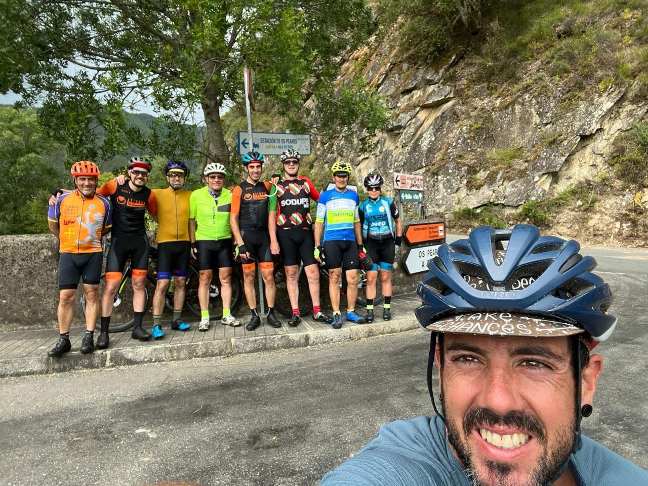 Our checkpoint proof picture, all the group with Sergio Pulido taking the selfie
