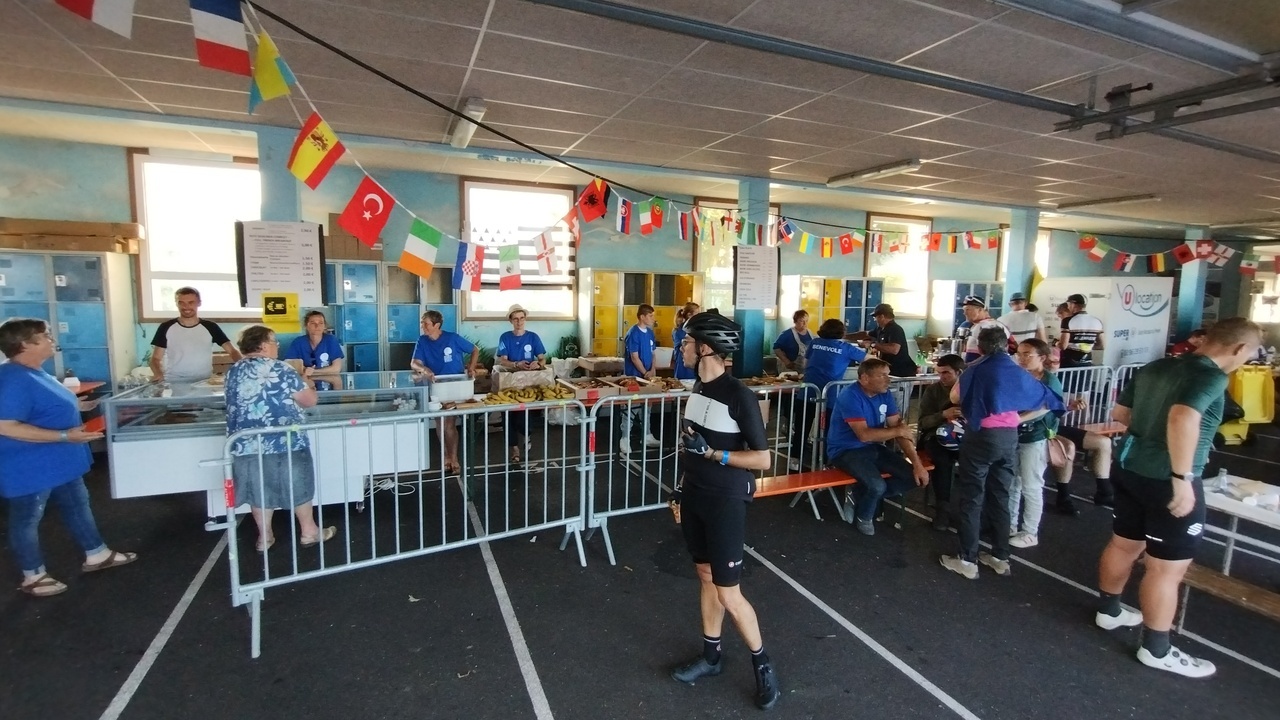 The small cafeteria, where we could get quite the variety of food and drinks