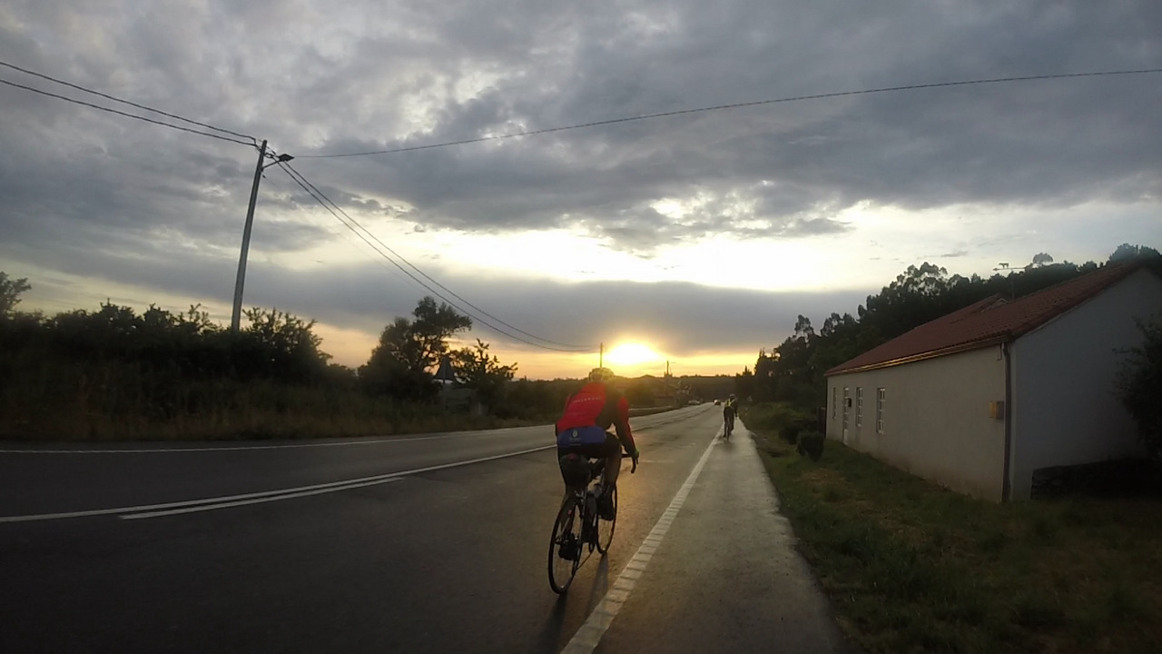 Manolo, riding towards the sunset